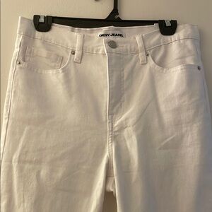 DKNY Women's White Ankle Jeans